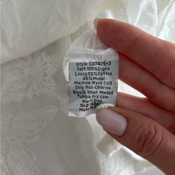 Johnny Was Kimberlee Dress in white sz XL NWT - Picture 11 of 12